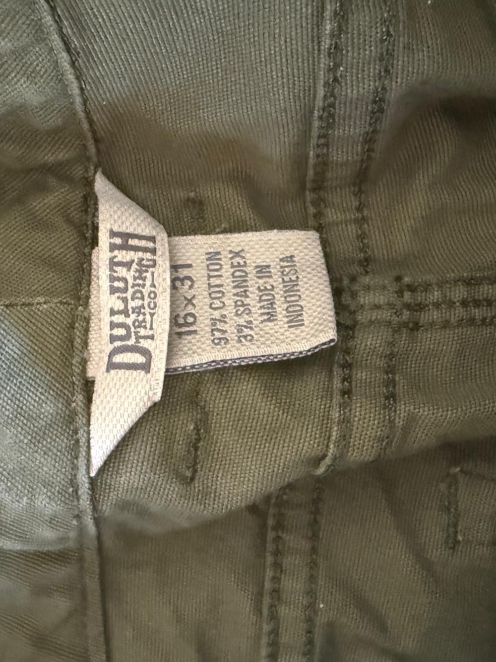 Cargo Duluth Trading Co. Olive Utility Pants